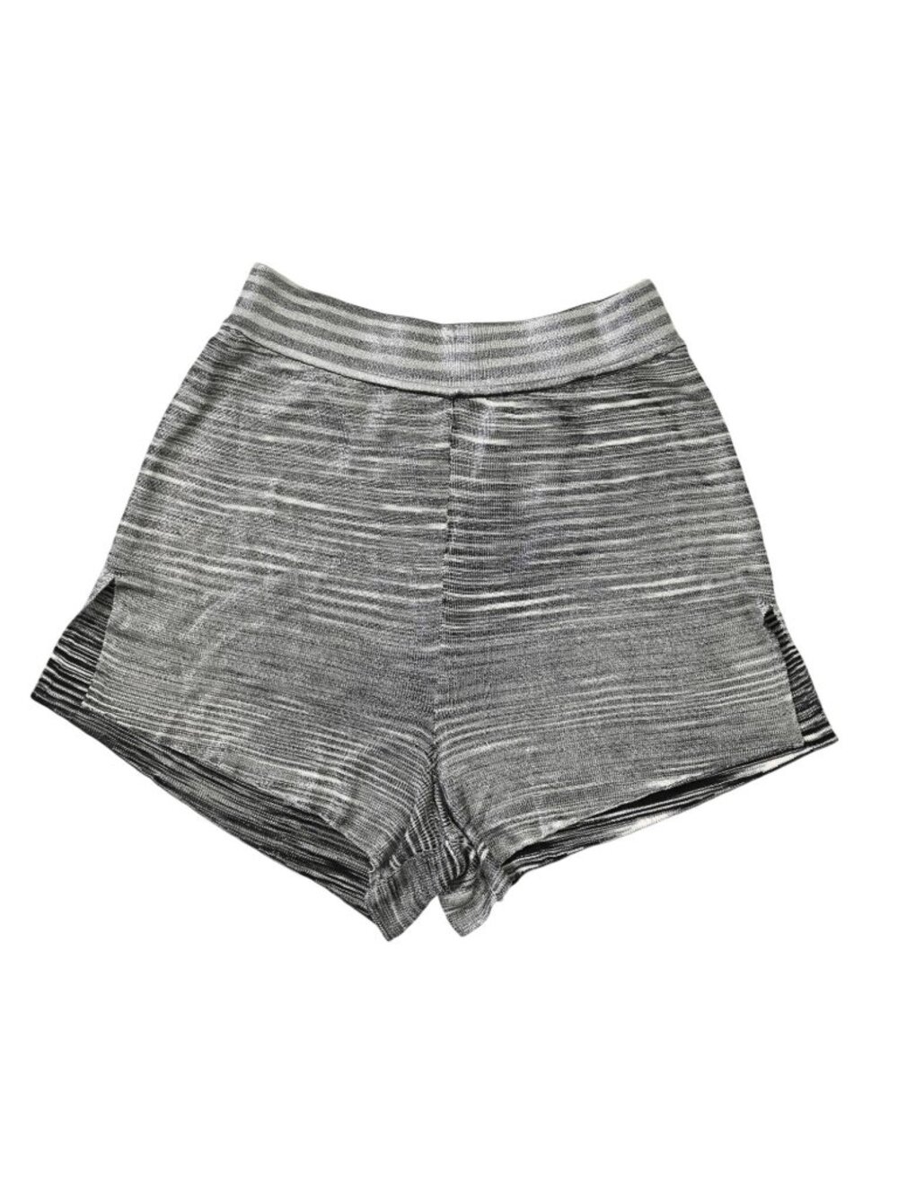 Missoni Knit Shorts in Silver Stripe